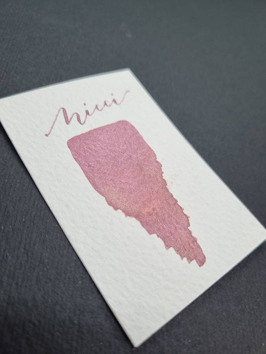 Handmade Iridescent Burgundy Watercolour Paint | Vegan Artisan Ink | Nicci