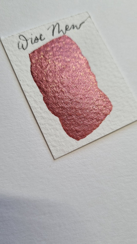 Handmade Wine Red Shimmer Watercolor Paint | Vegan Calligraphy Ink | Wise Men