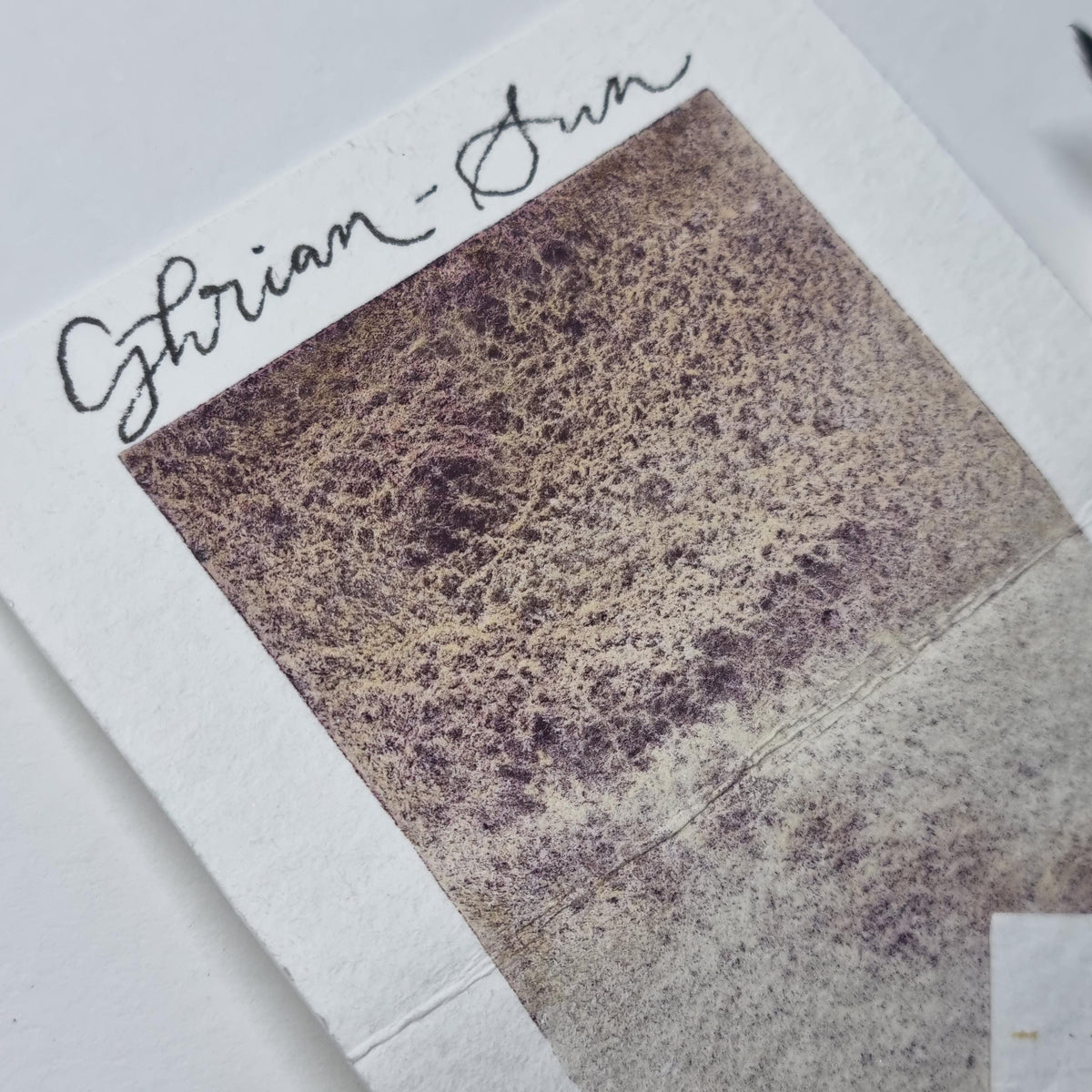 Handmade Vegan Watercolour Paint: Granulating Brown Violet Yellow - Ghrian Summer Storm Set