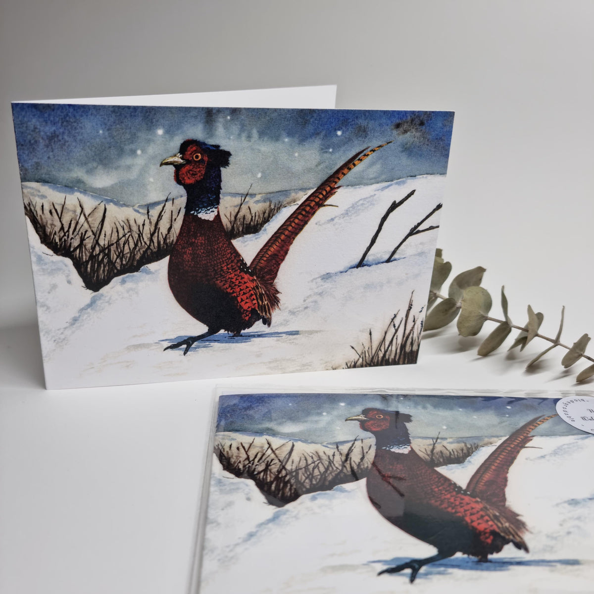 Adorable Luxury Pheasant Christmas Card | Nature-Inspired Holiday Greeting | Unique Dad Card