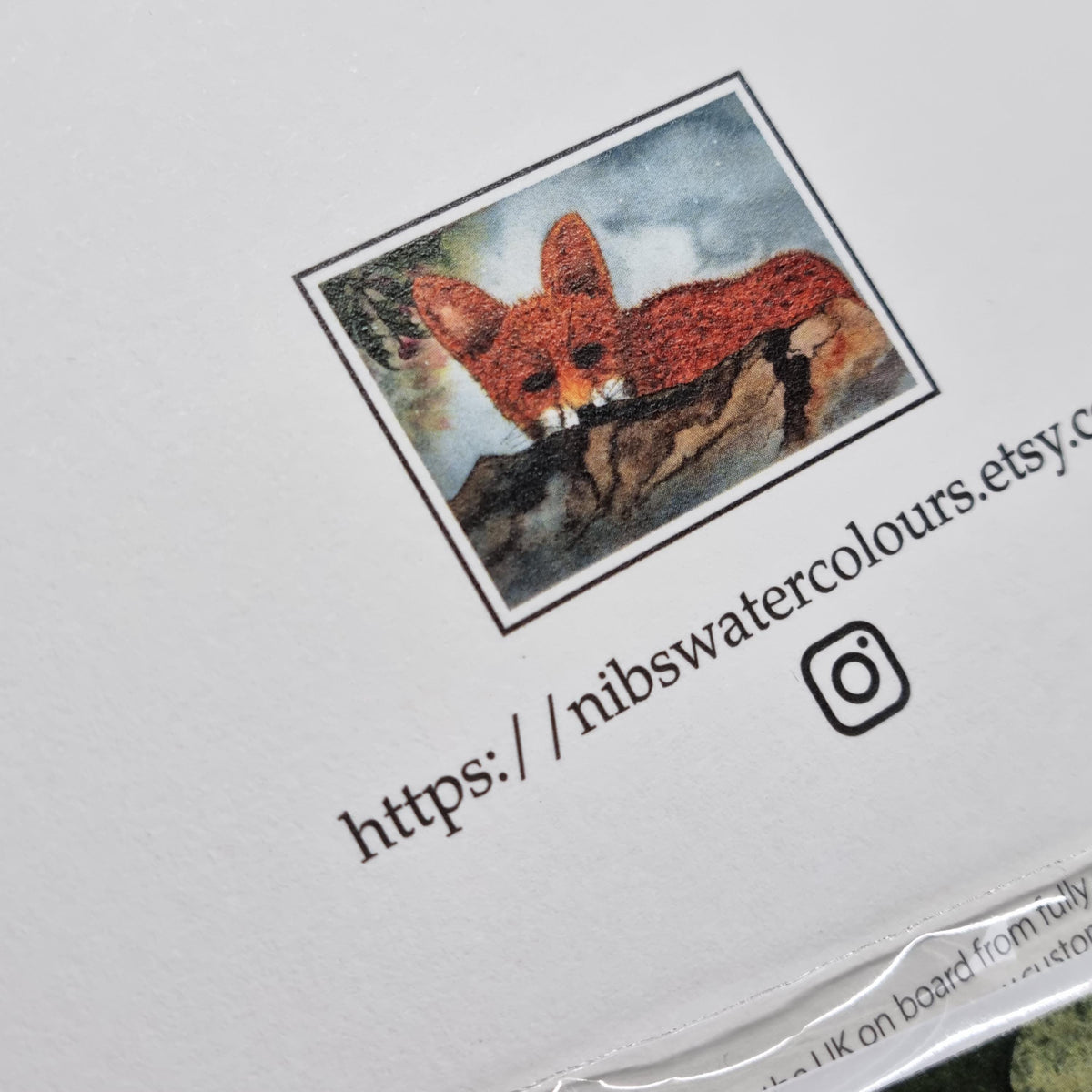 Adorable Luxury Fox Christmas Card | Handmade Xmas Greeting | Nature-Inspired Art