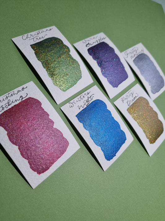 Frosty Morning Vegan Watercolour Paint | Silver Lilac Iridescent Shimmer
