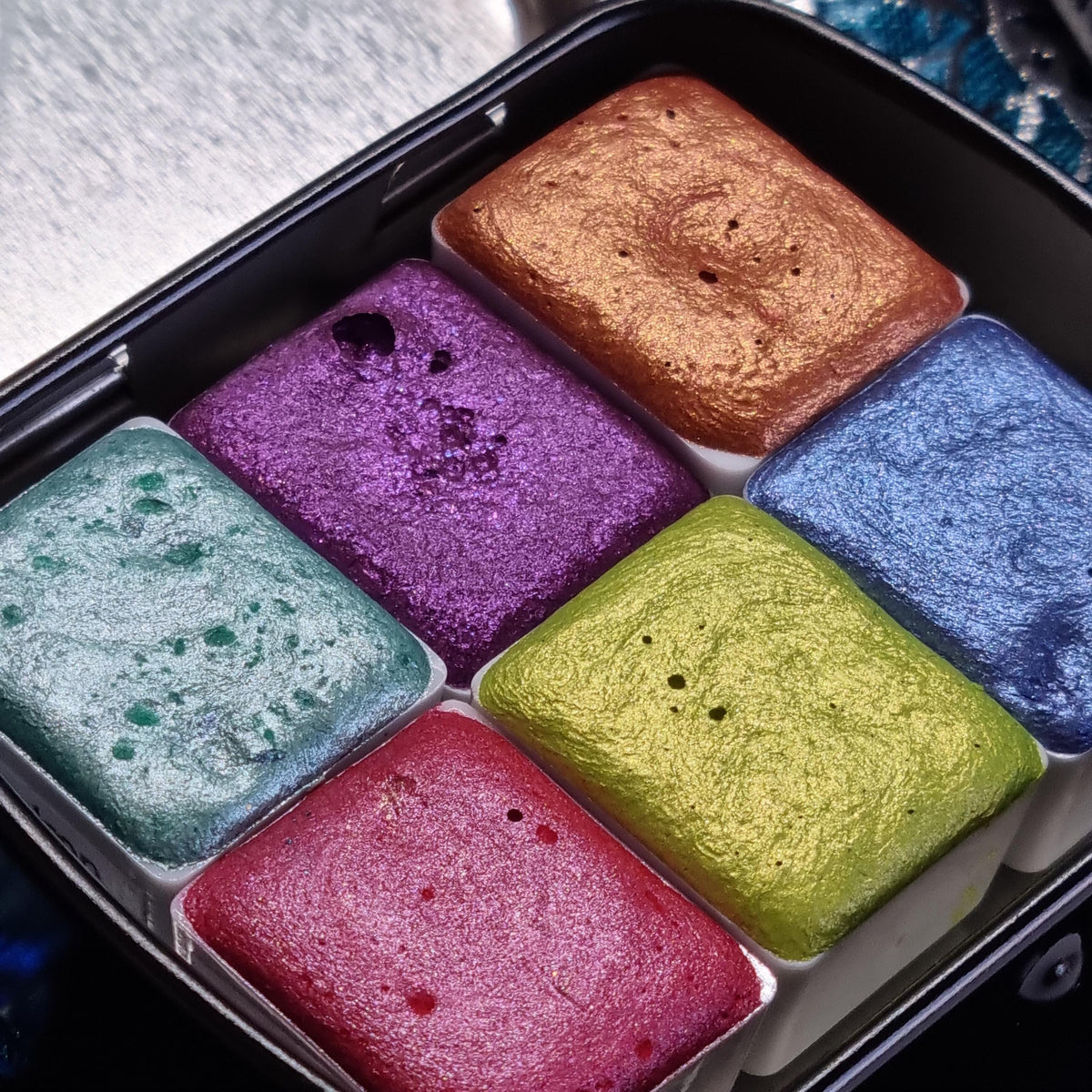 Handmade Shimmer Watercolour Paint Travel Kit | Artist Gift Set