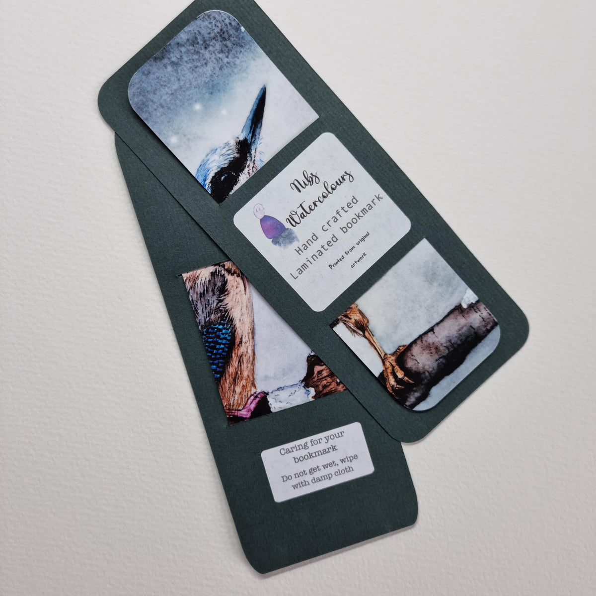 Handmade Pheasant Bookmark | Watercolor Art Print | Laminated double sided