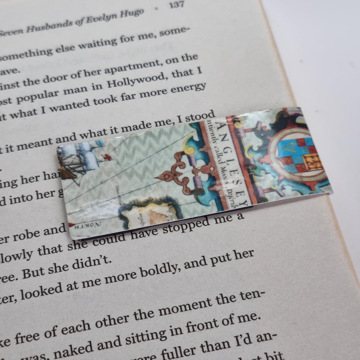 Handmade Map Magnetic Bookmark | Bookworm Gift