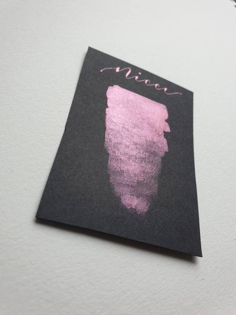 Handmade Iridescent Burgundy Watercolour Paint | Vegan Artisan Ink | Nicci