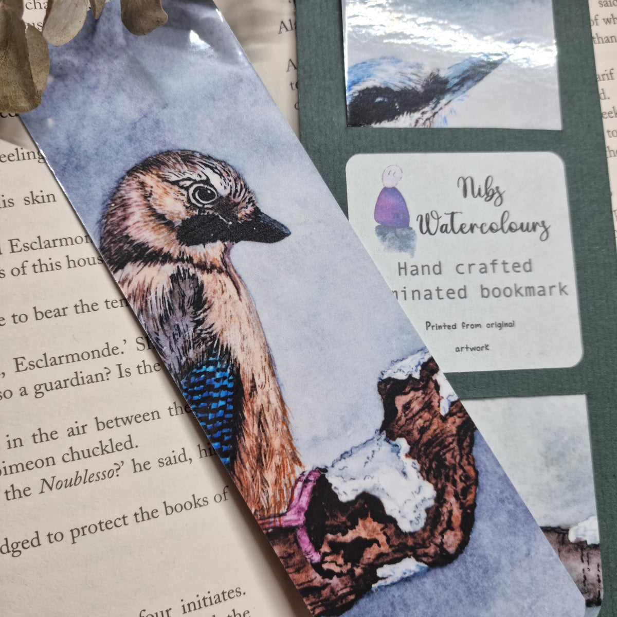 Watercolor Wildlife Art Bookmarks | Set of 6 Laminated Prints