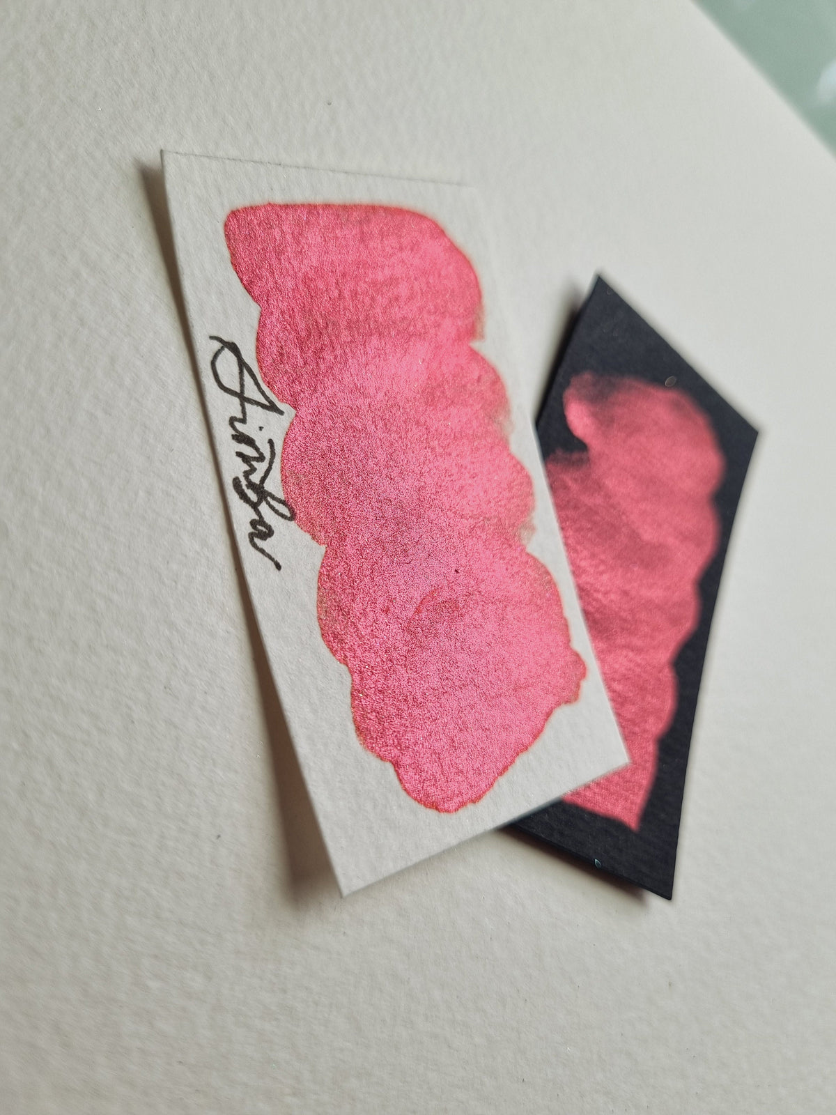 Handmade Glitter Watercolour Paint | Red Iridescent Shimmer, Simba