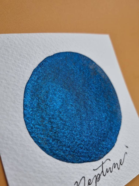 Handmade Vegan Iridescent Watercolor Paint | Neptune Semi Chrome