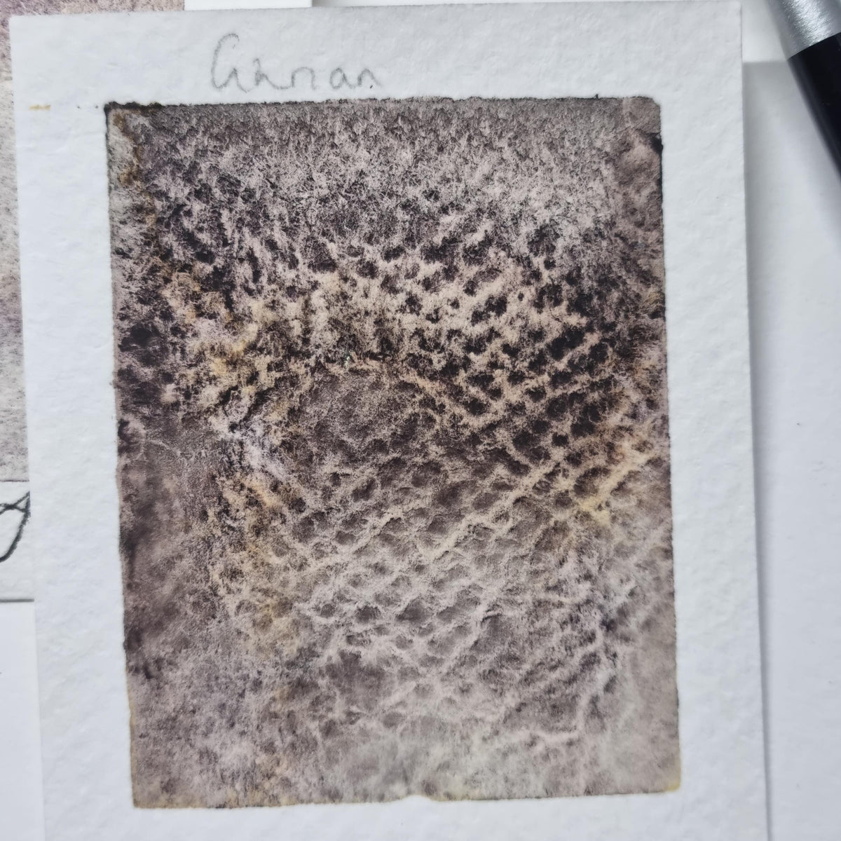 Handmade Vegan Watercolour Paint: Granulating Brown Violet Yellow - Ghrian Summer Storm Set