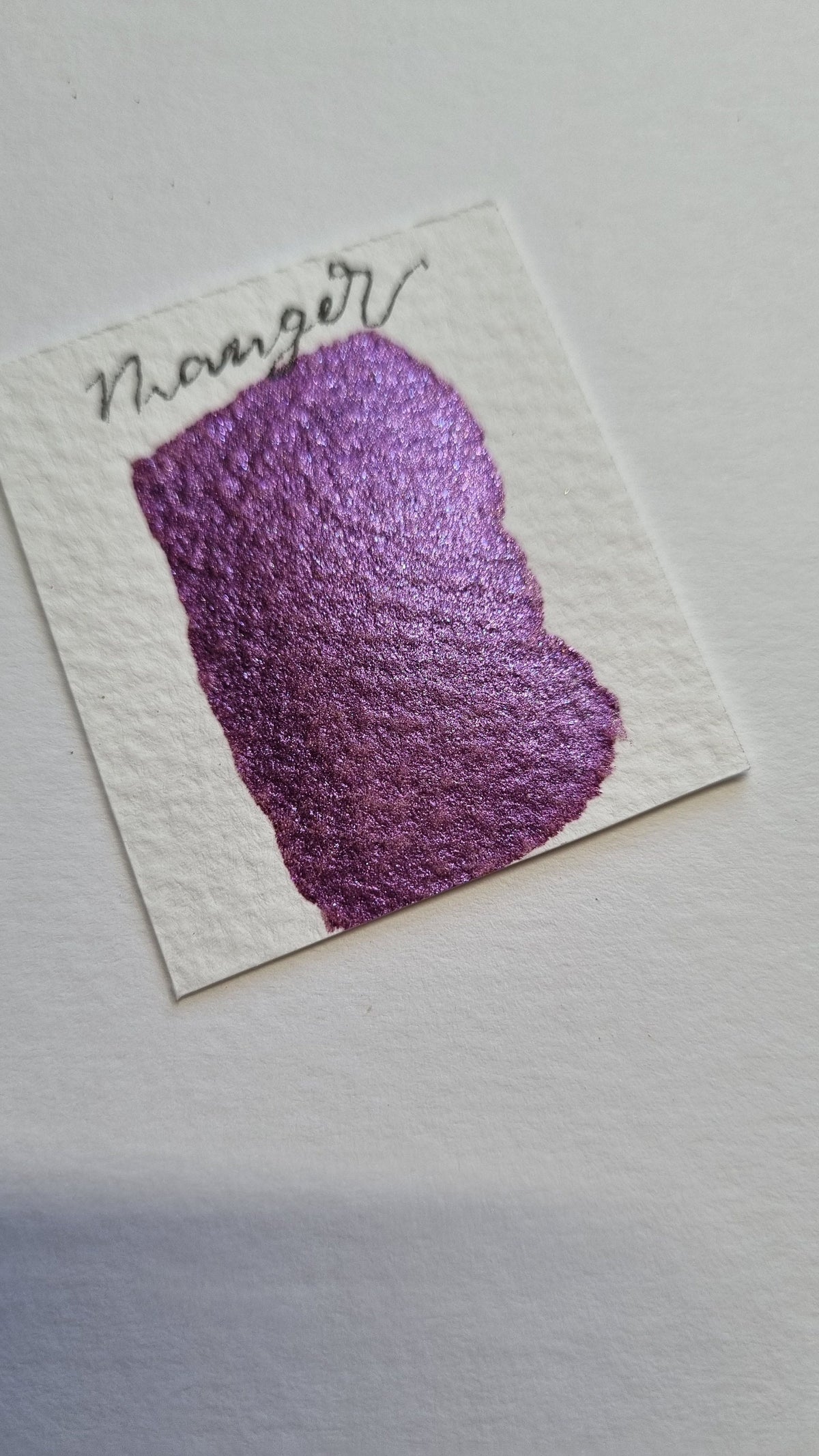 Handmade Cerise Shimmer Watercolor Paint | Vegan Mica, Calligraphy Ink | Manger