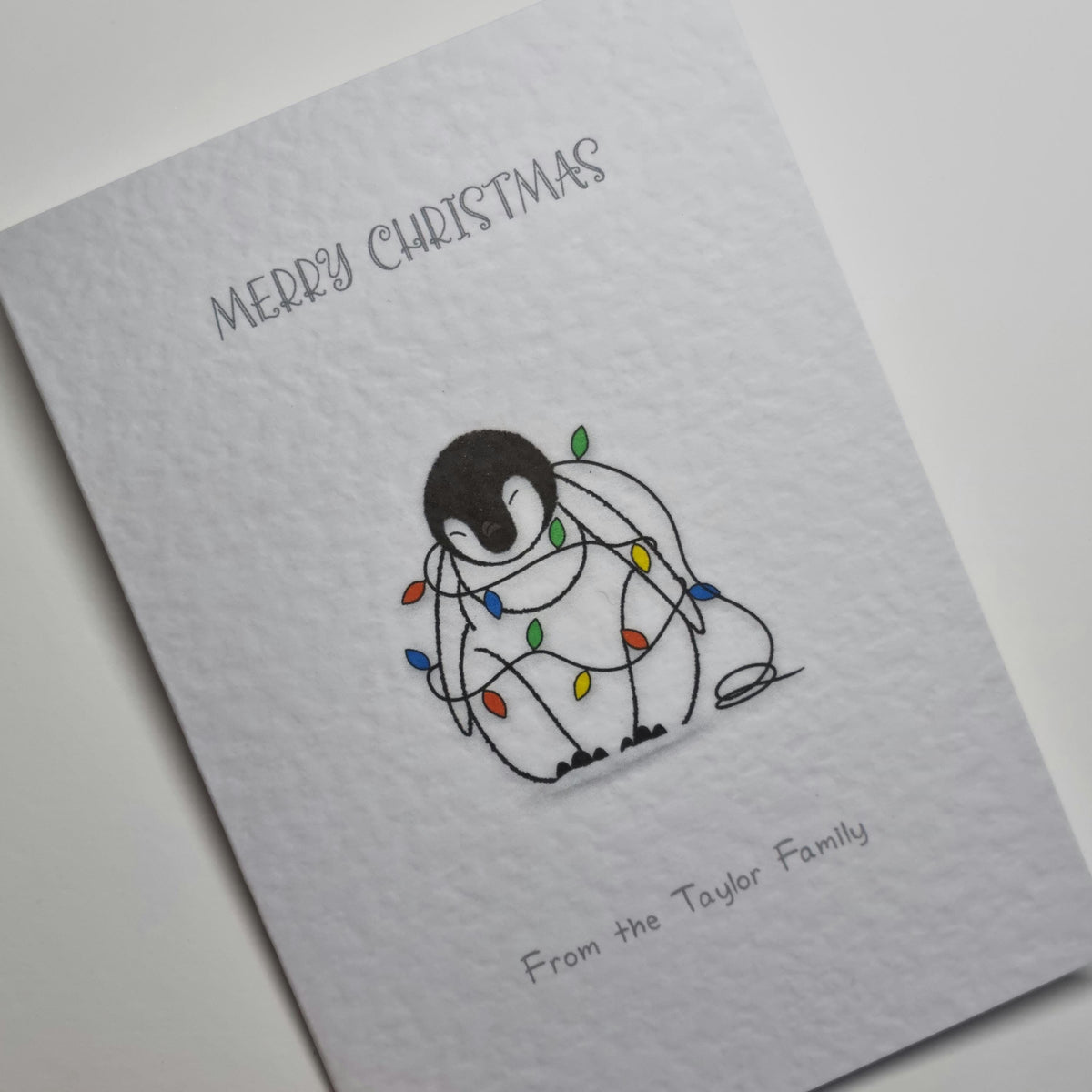 Handmade Christmas Cards: Whimsical Animal Designs, Personalized Pack of 8