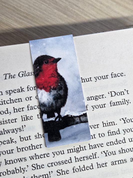 Robin Magnetic Bookmark | Watercolor Bird Art