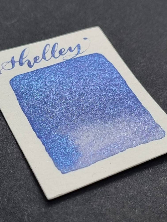 Handmade Shimmer Watercolor Paint | Purple Blue Mica, 'Shelley'
