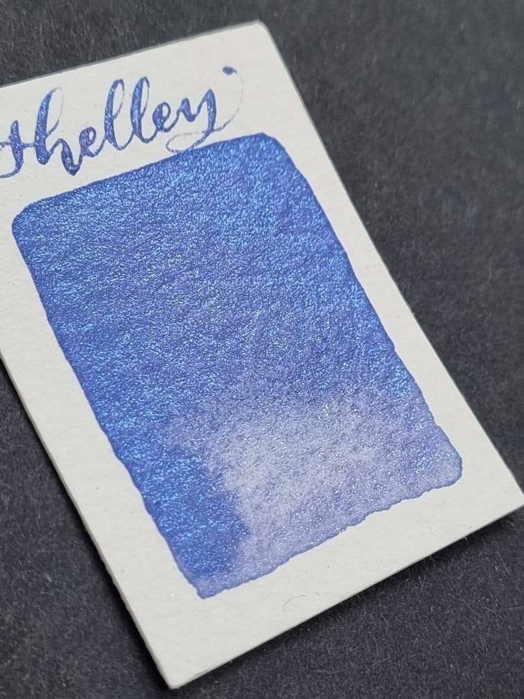 Handmade Shimmer Watercolor Paint | Purple Blue Mica, 'Shelley'