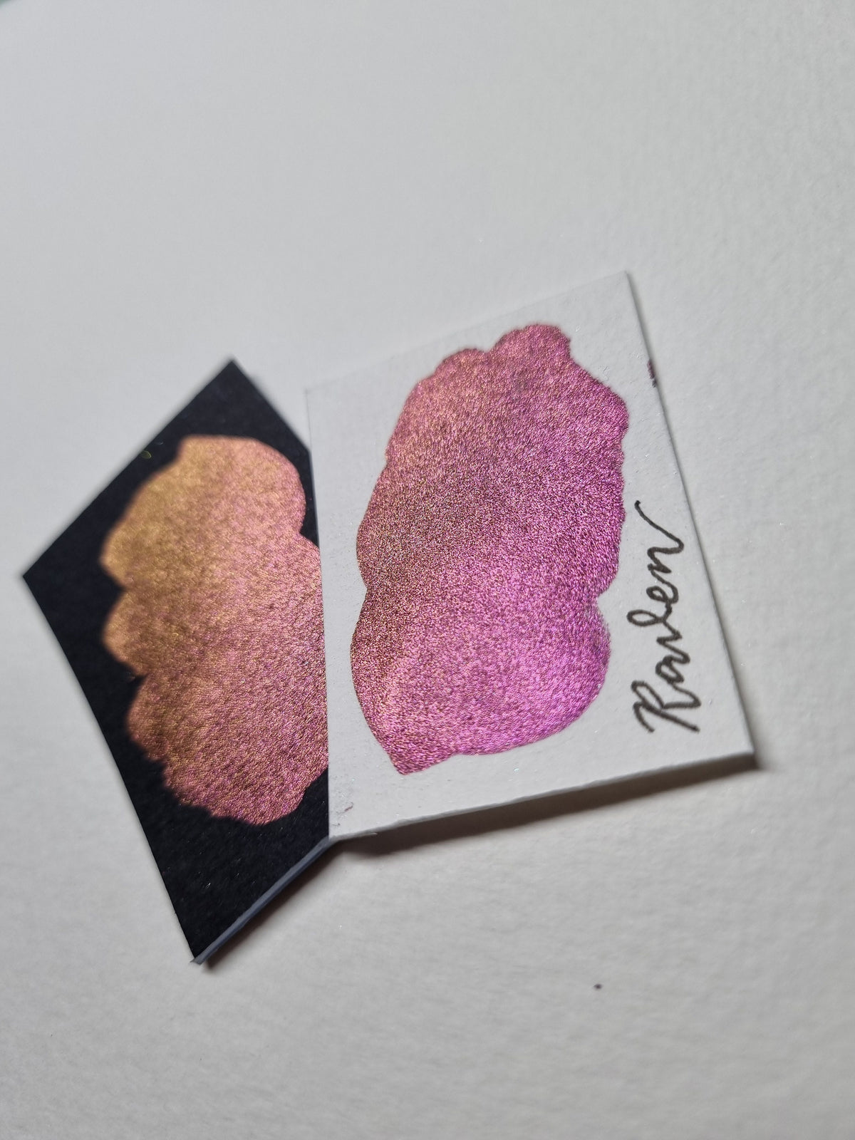 Handmade Vegan Watercolour Paint | Raven Chameleon Shade Shift (Mini Pan)