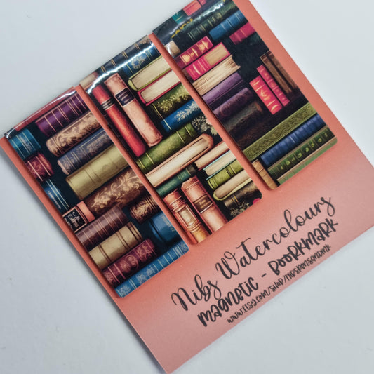 Handmade Bookshelf Magnetic Bookmark Set | Gift for Bookworm