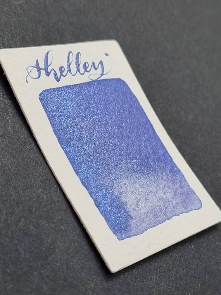 Handmade Shimmer Watercolor Paint | Purple Blue Mica, 'Shelley'
