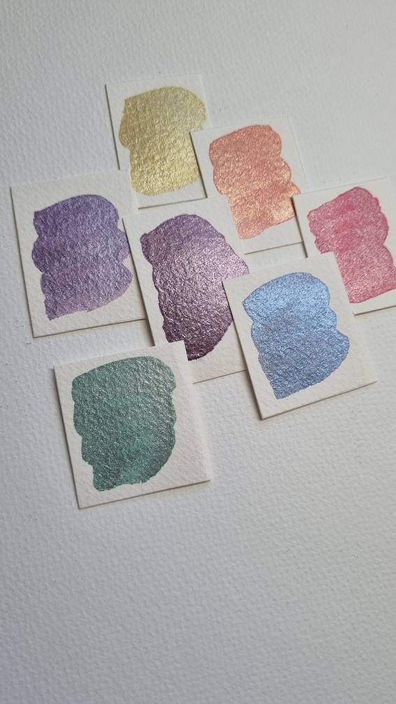 Handmade Shimmer Watercolor Paint | Muscari Blue, Vegan