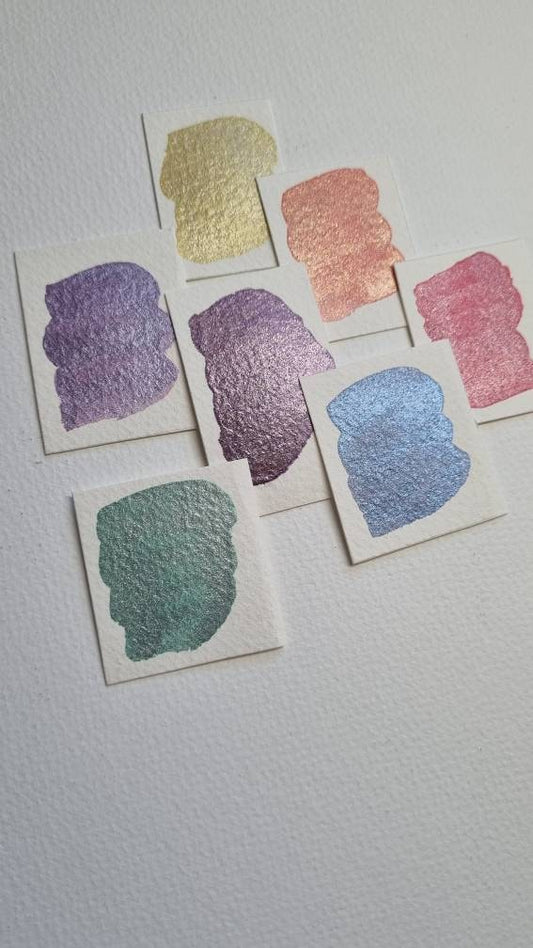 Handmade Shimmer Watercolor Paint | Muscari Blue, Vegan