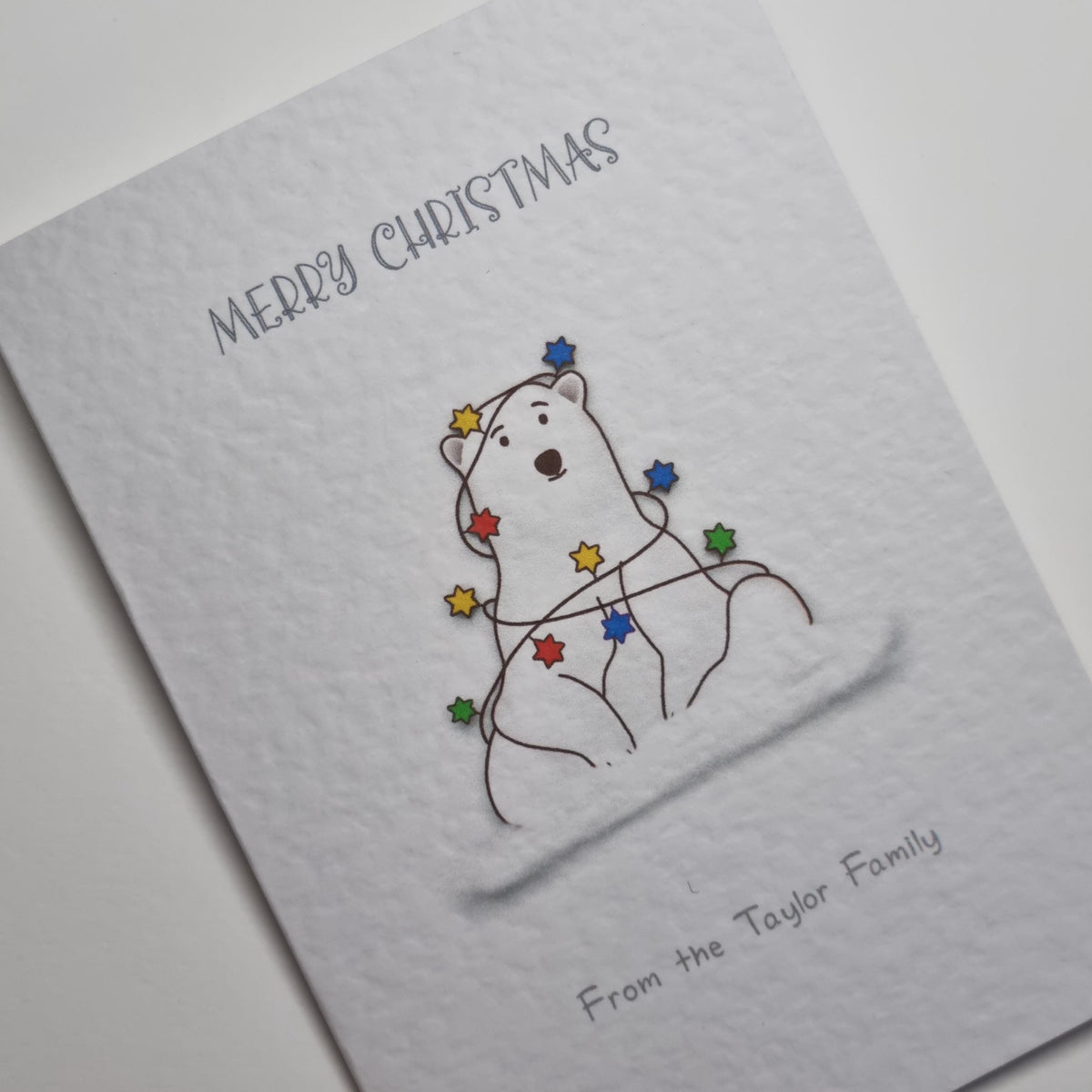 Handmade Christmas Cards: Whimsical Animal Designs, Personalized Pack of 8